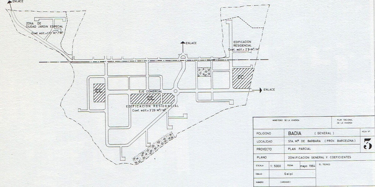 Plànols del Pla Parcial de Ciudad Badia