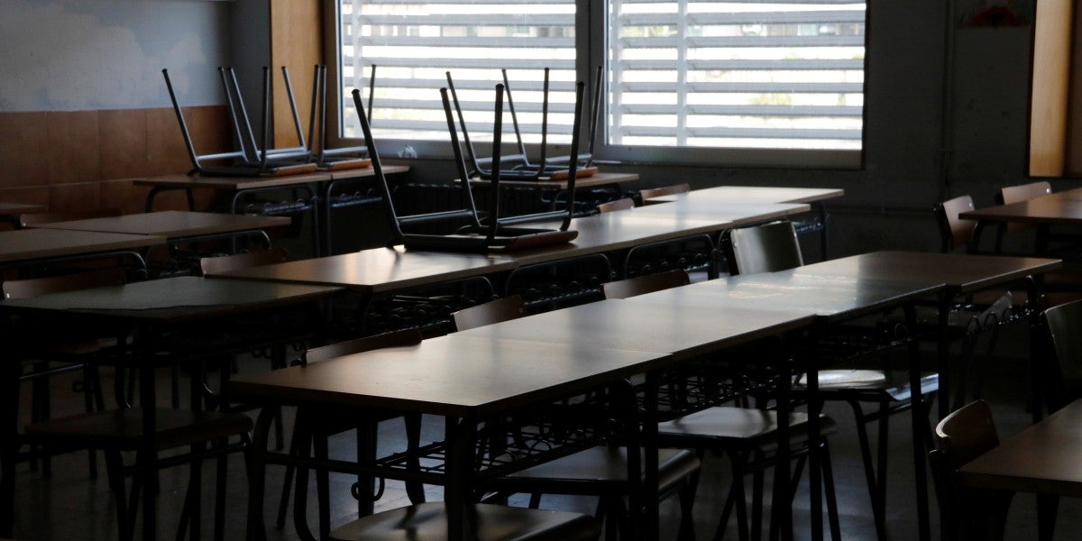 L'aula d'una escola, en una imatge d'arxiu. Autor: ACN.