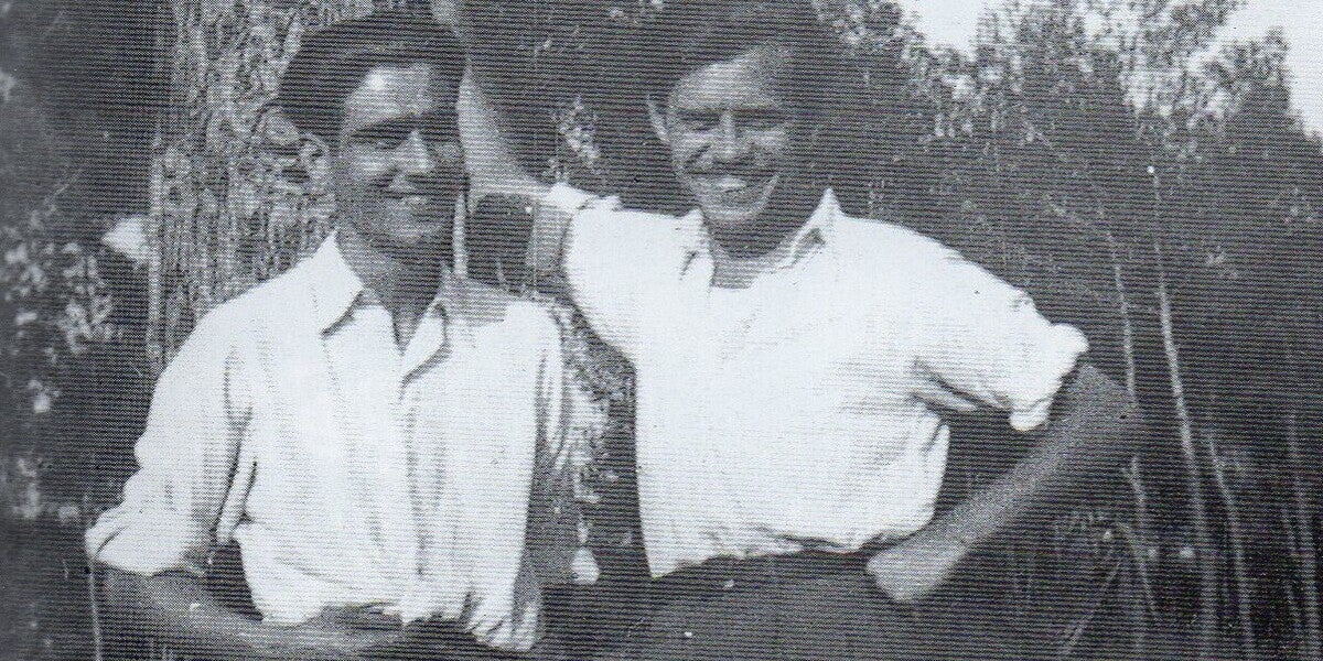 Josep Xinxó i Pere Gallifa a Ca n'Oriac (1943)