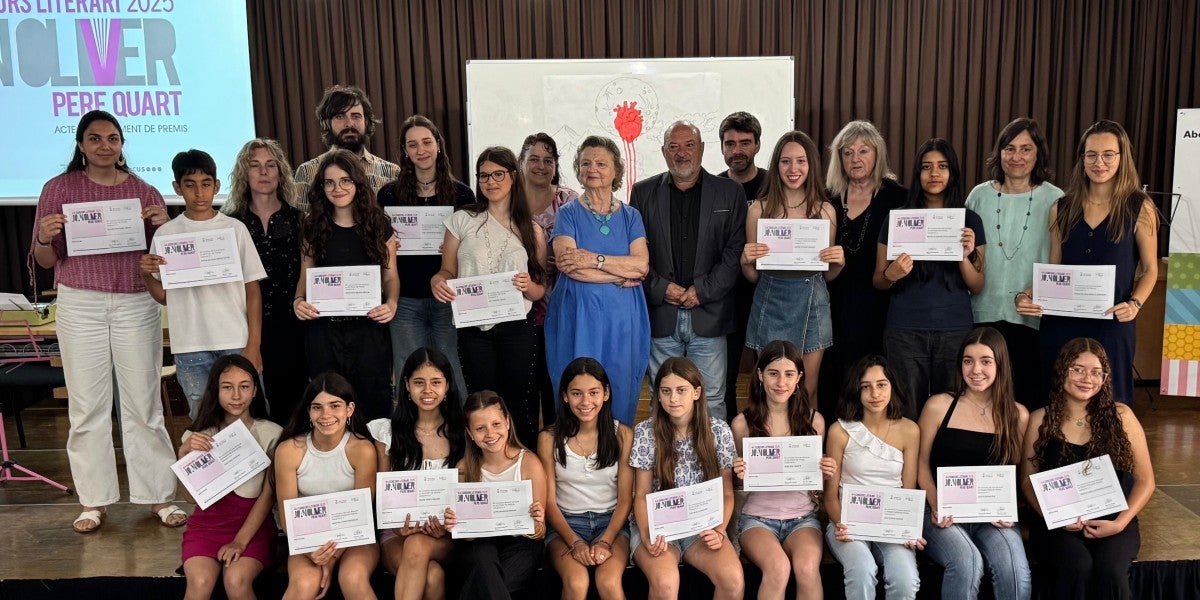 Guanyadors del concurs literari Joan Oliver 2025. Autor: cedida.