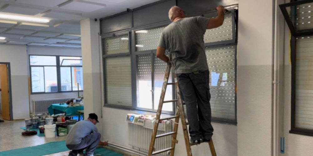 Obres a l'Escola Juan Ramón Jiménez. Autor: cedida.