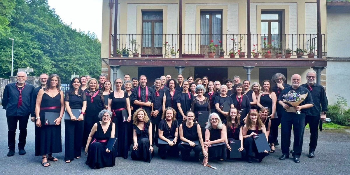 Membres de la Coral Belles Arts, aquest cap de setmana. Autor: cedida.