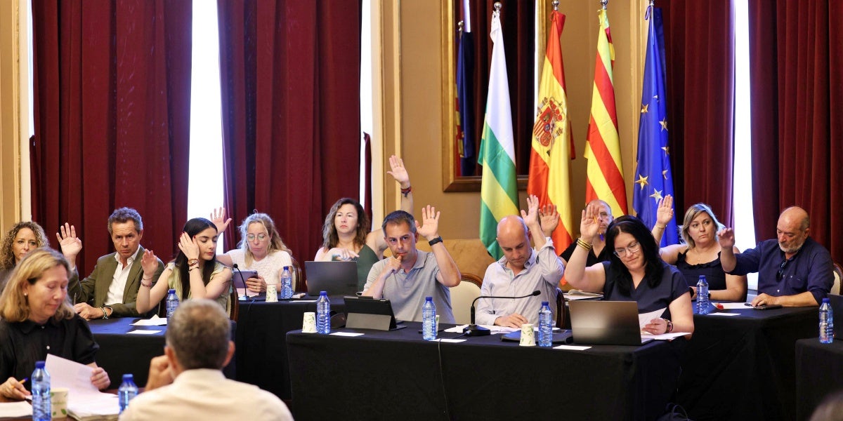 Un moment del ple de juny, que ha aprovat els canvis urbanístics per fer el Centre de Cultura. Autor: D.Jiménez.