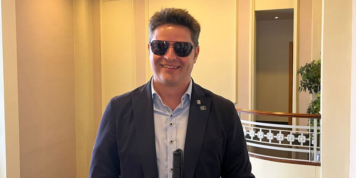 Isaac Padrós, polític i activista pels drets de les persones amb discapacitat. Autor: Jordi M.