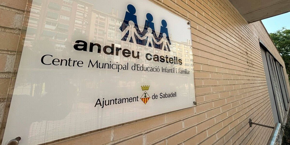 Exterior de l'escola bressol Andreu Castells, al barri de Can Rull. Autor: J.d.A