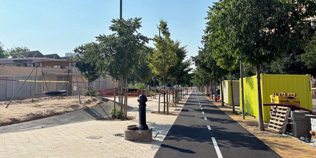 La Via Alexandra, durant les obres de reforma. Autor: J.d.A.