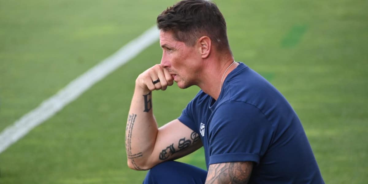 Fernando Torres, tècnic del filial matalasser. Autor: Críspulo Díaz