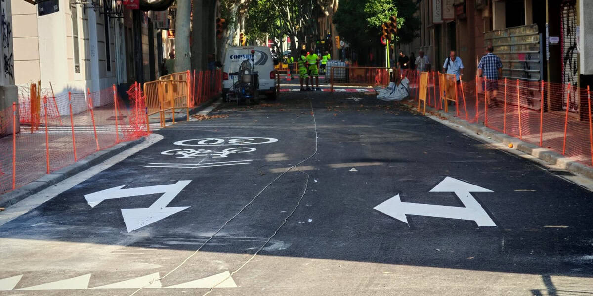 La Via Massagué, llesta, aquest matí. Autor: Albert P.