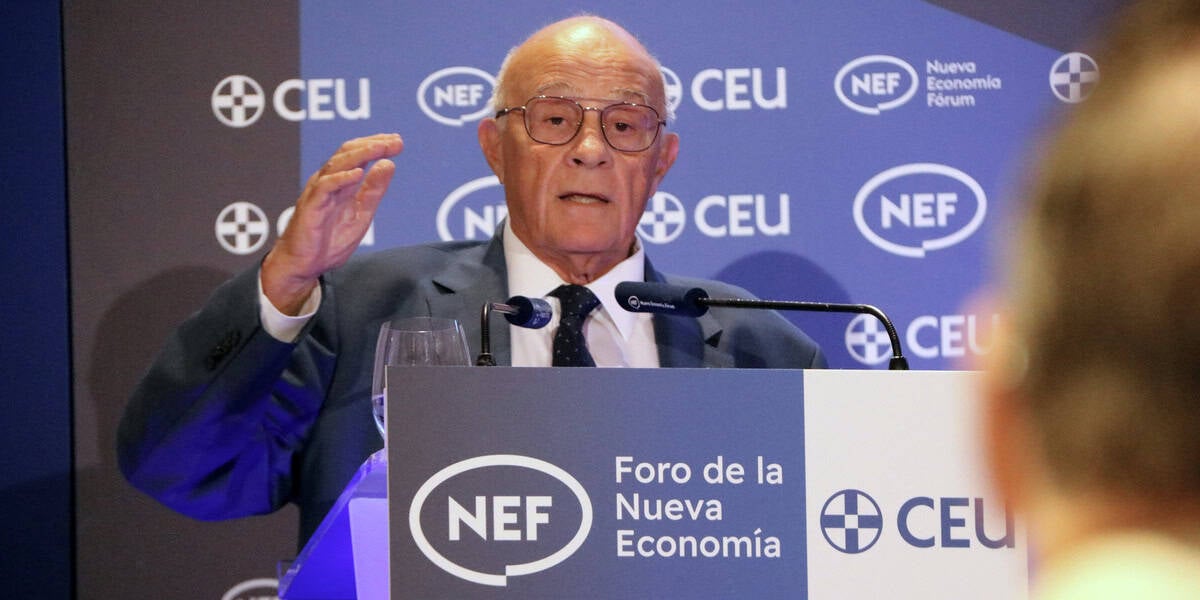 Josep Oliu, president del Banc Sabadell, aquest divendres a Madrid. Autor: ACN.