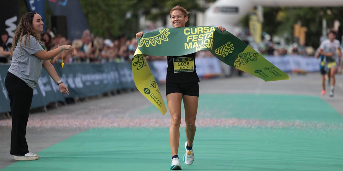 La guanyadora del 5k en dones.