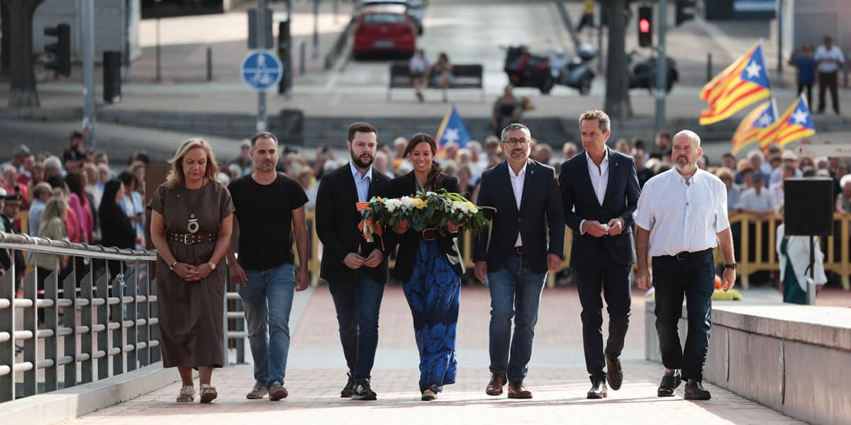 Imatges de l'acte institucional de la Diada 2025 a Sabadell. Fotos: D.Jiménez.