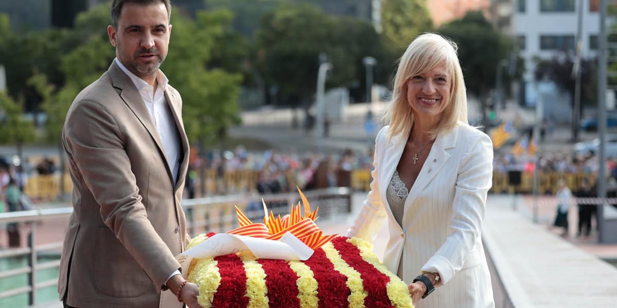 Imatges de l'acte institucional de la Diada 2025 a Sabadell. Fotos: D.Jiménez.