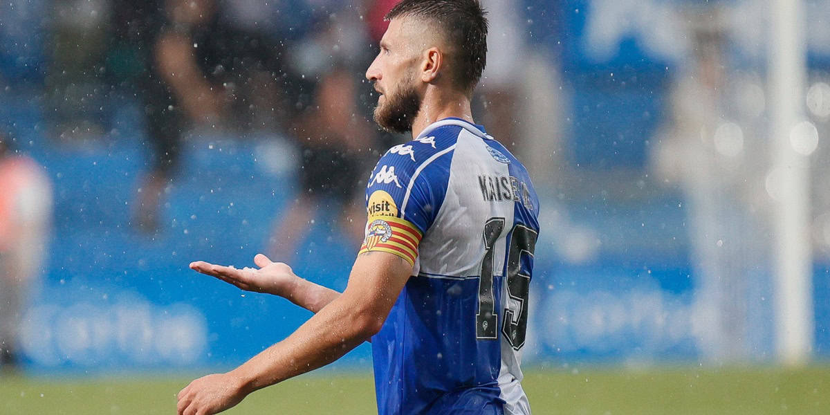 Kaiser, amb pedra durant el Sabadell-Cartagena. Autora: Dihor.