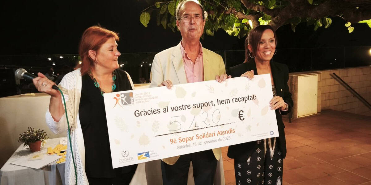 Sopar solidar d'Atendis. Autor: cedida.