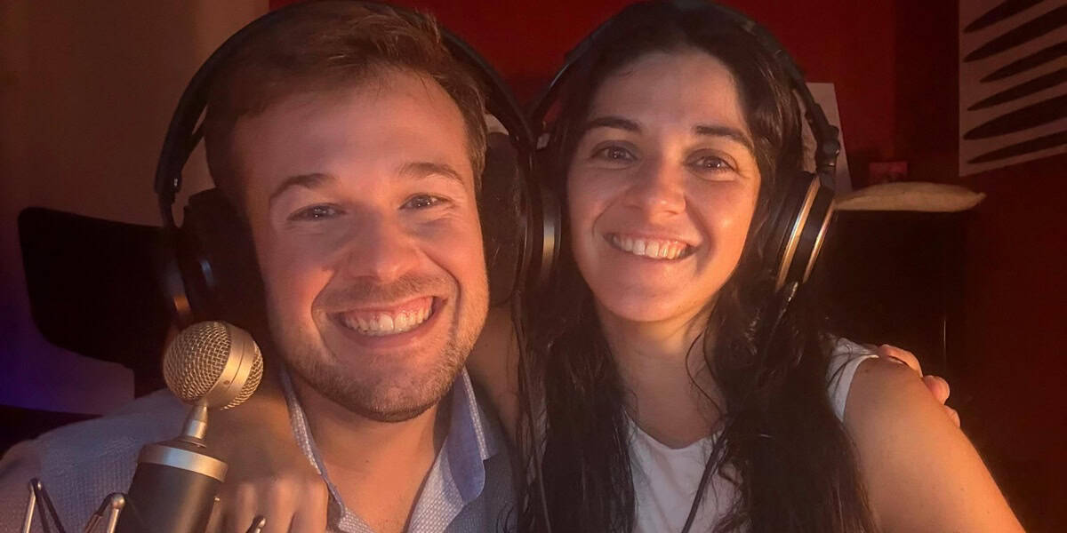Els dos sabadellencs al darrere del projecte del podcast infantil. Autor: cedida. 