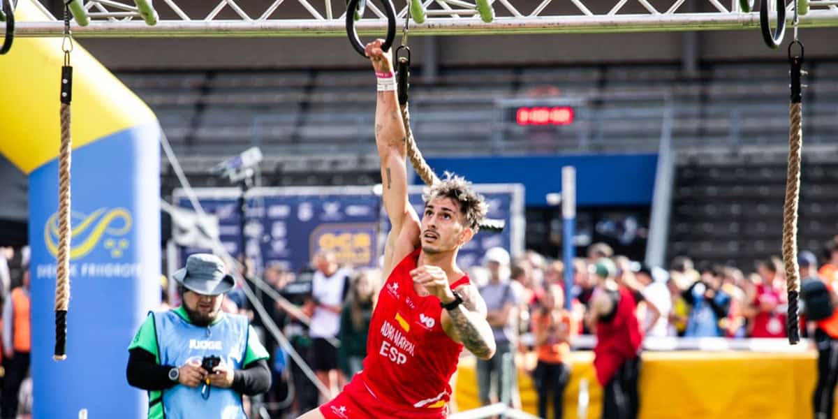 Martín, durant la competició a Suècia. Cedida