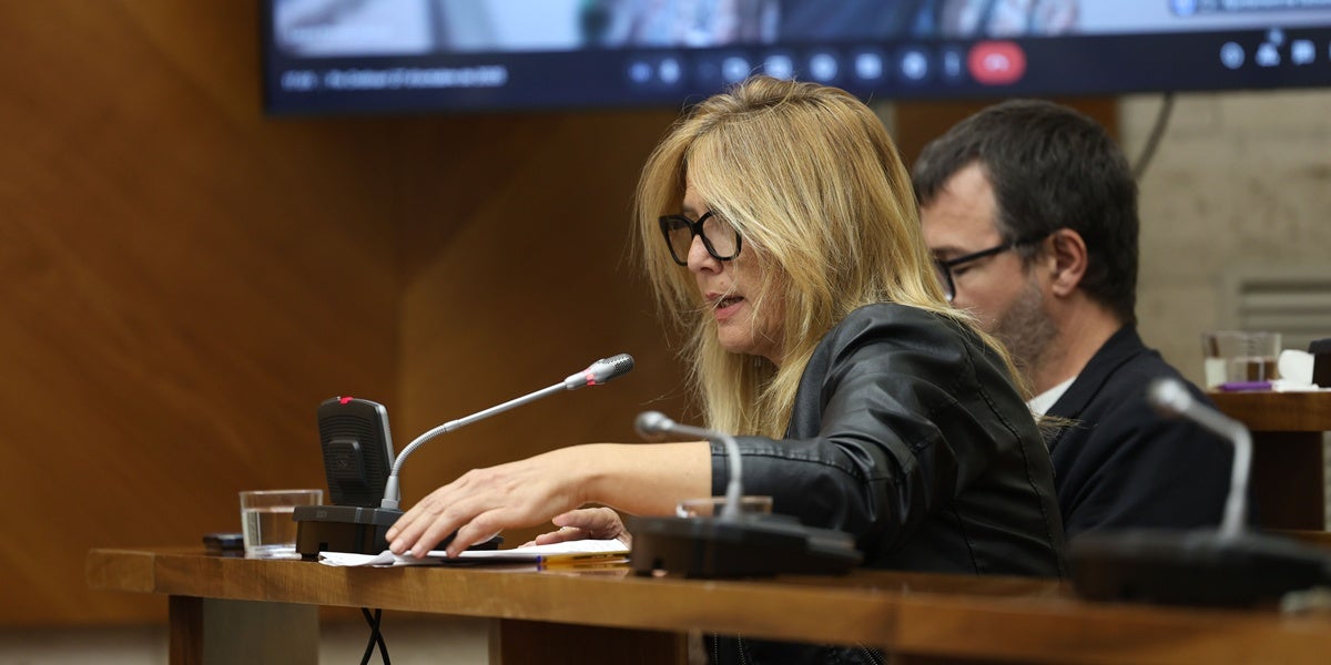 La regidora d'ERC Sílvia Renom, al ple. Autor: D.Jiménez.