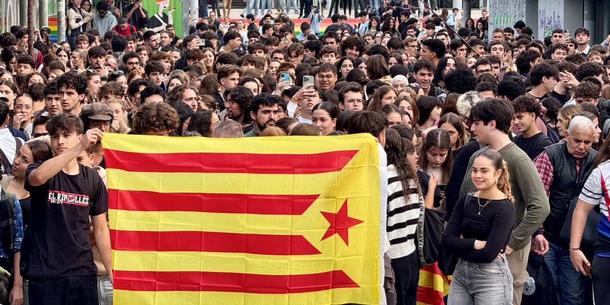 Incidents a la UAB per l'assistència de l'agitador ultra Vito Quiles. Autor: ACN.