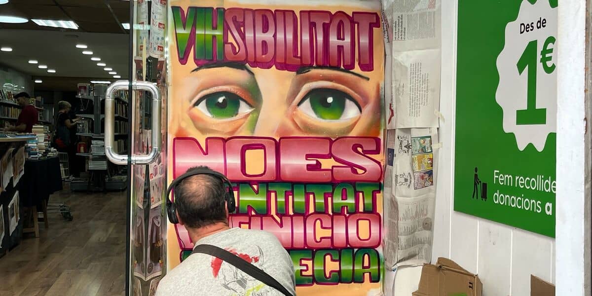 Pintura de Jesús Martín Asensio a l'Associació Llibre Solidari.