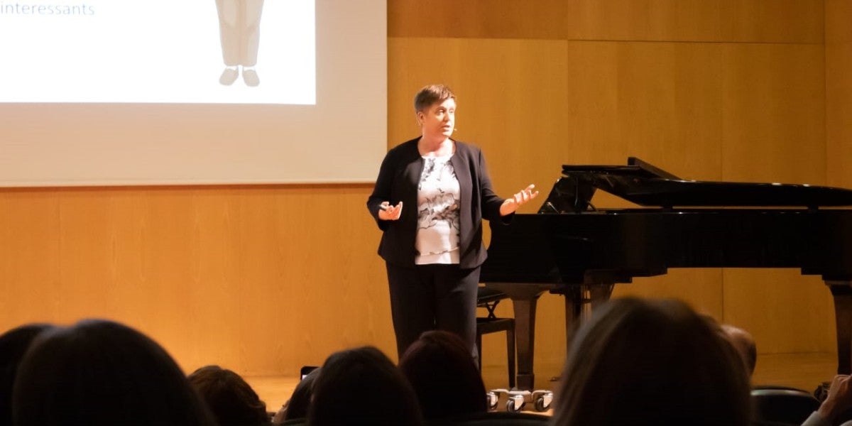 Rosaura Alastruey, al cinquè aniversari de l'associació d'Emprenedores Teixint Sabadell. Autor: Xavi Cano.