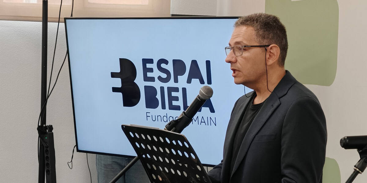 Ricart director general Espai Biela, durant la seva intervenció. Autor: Albert P