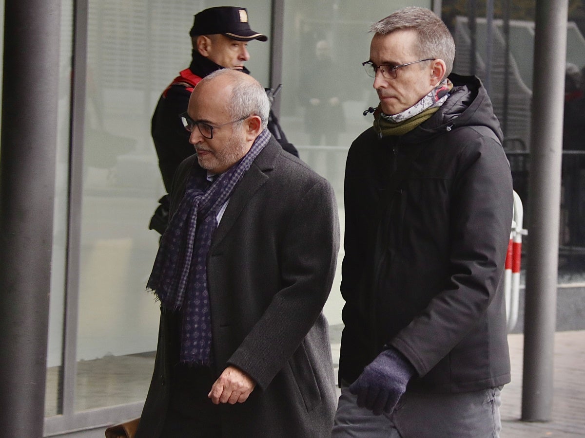 L'advocat de Laiglesia i el principal investigat al cas Jubany, Santi Laiglesia, aquest divendres entrant al jutjat. Autor: ACN. 