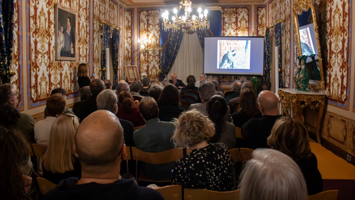 Presentació de l’edició facsímil d’un quadern inèdit d’Antoni Vila Arrufat. Autor: Xavi Cano.