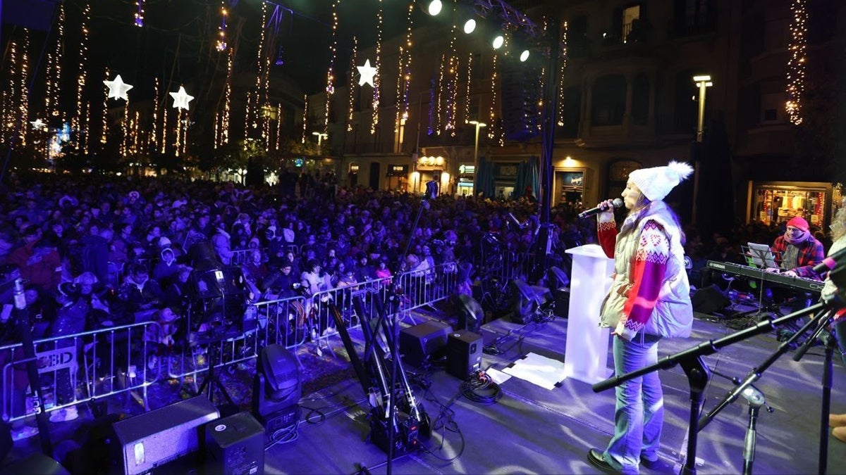 Actes d'encesa dels llums nadalencs. Autora: Anna Mas / Ajuntament.