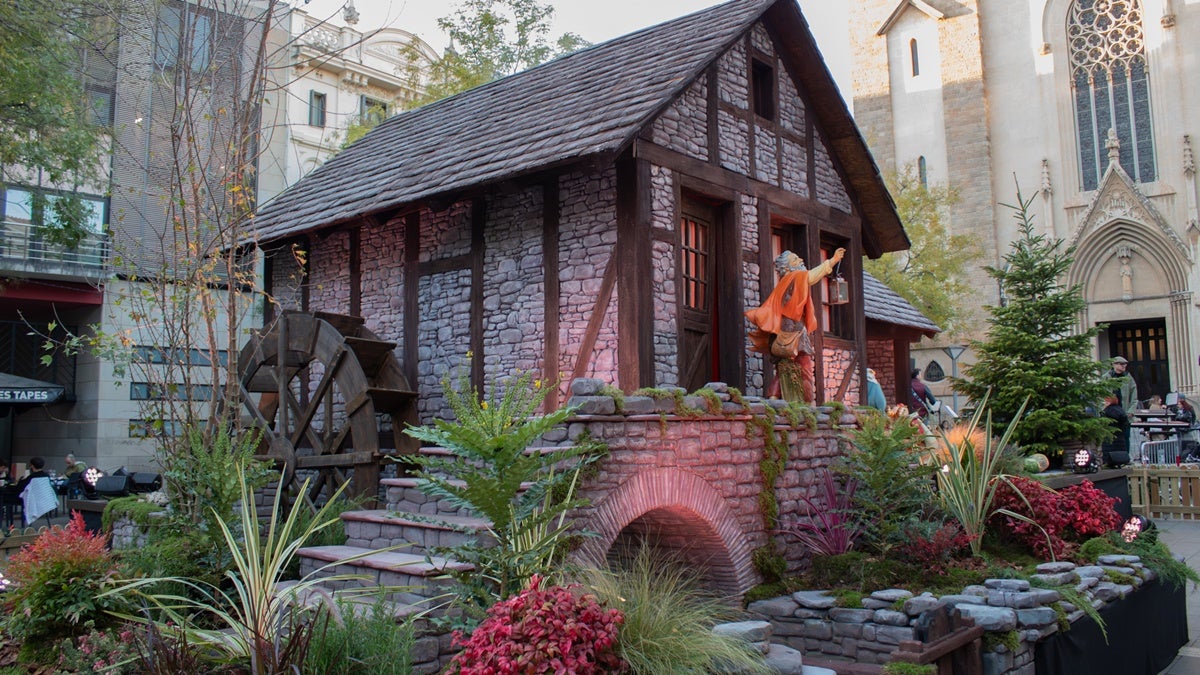 El nou pessebre, a la plaça Sant Roc. Autor: Xavi Cano. 