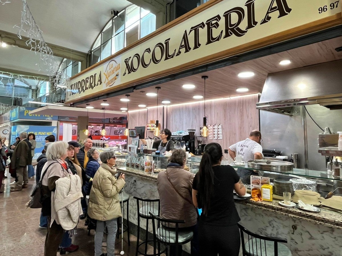 La Xurreria del Mercat de La Creu Alta, aquest dimarts. Autor: Jordi M.