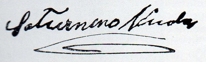 Signatura de Saturnino Nicolás (Lino)