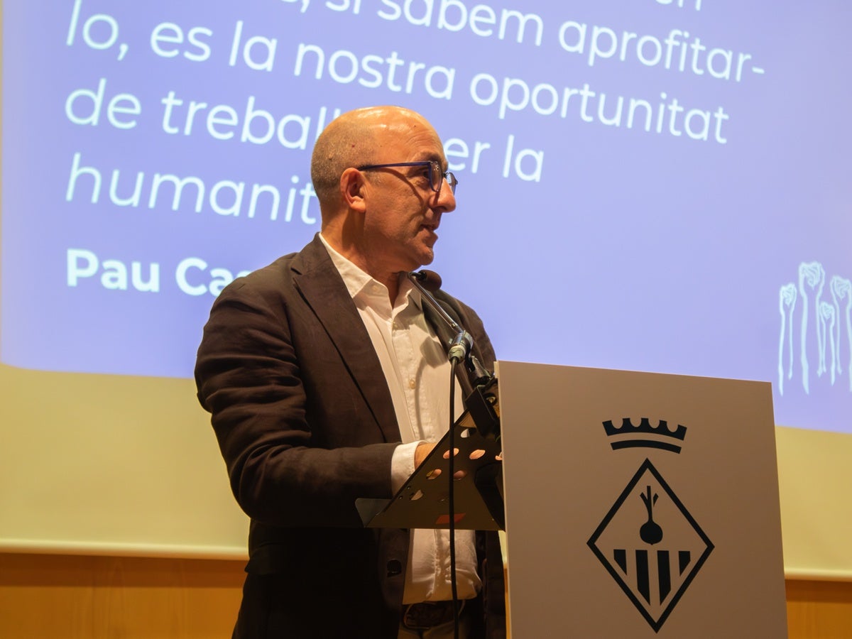 El Síndic Municipal de Greuges, Josep Escartín, a l'acte dels Dia dels DD.HH. Autor: Xavi Cano. 