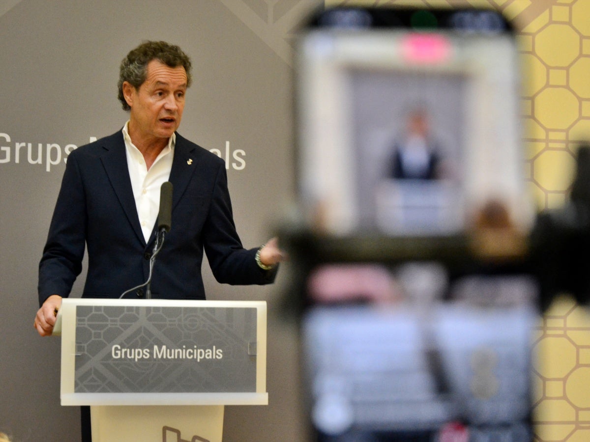 El portaveu de Junts a l'Ajuntament, Lluís Matas. Autor: J.d.A. 