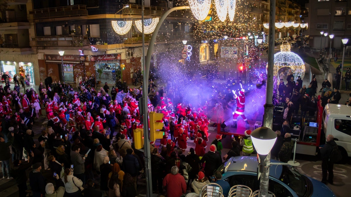 La 'flaixmob', aquest dimarts. Autor: Xavi Cano.