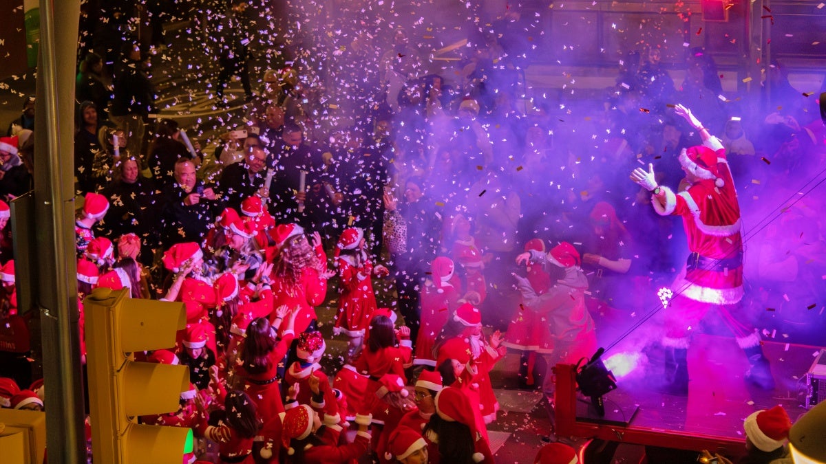 La 'flaixmob', aquest dimarts. Autor: Xavi Cano.