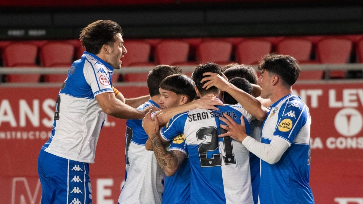 Celebració gol del Sabadell. @CESabadell