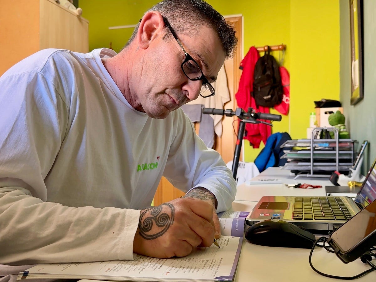 Eduard Montalbán, veí de Sabadell que ha refet la seva vida després de viure al carrer. Autor: ACN.