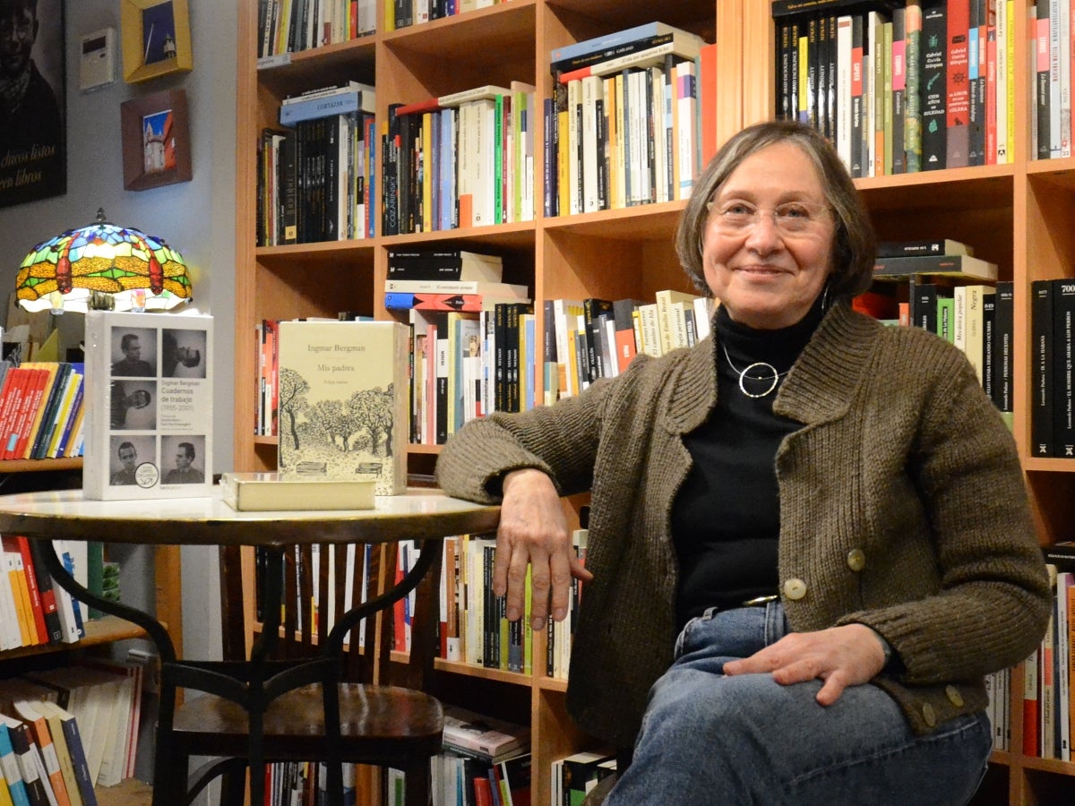 Cecilia Picún, al Librerío de la Plata, aquest dimarts. Autor: Jordi M.
