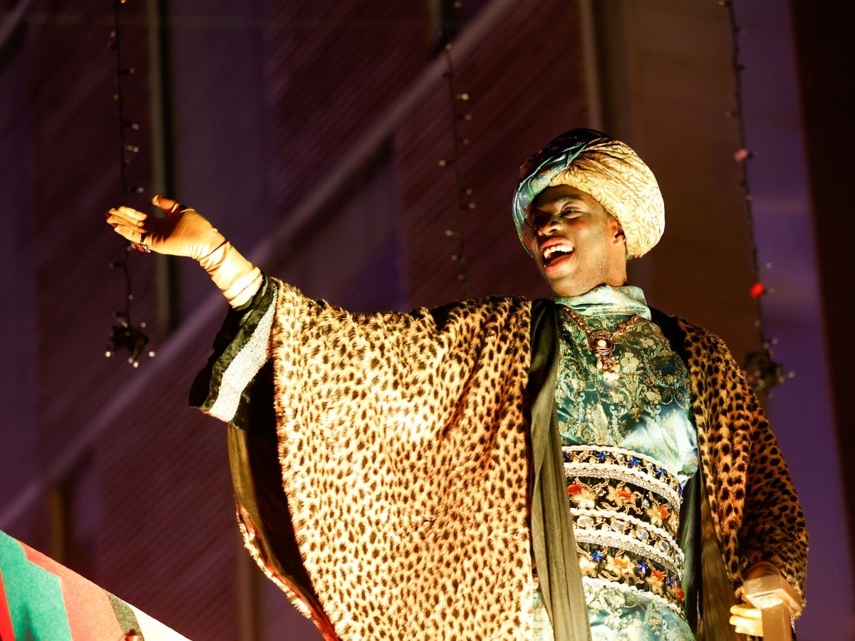 El rei Baltasar, a la cavalcada del 2025. Autor: D.Jiménez. 