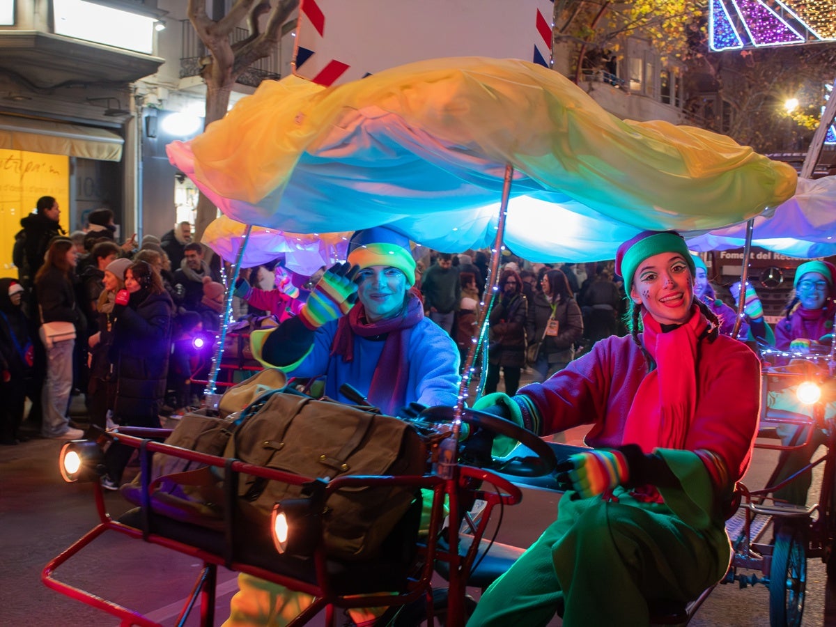 Un moment de la cavalcada, aquest dilluns. Autor: Xavi Cano.