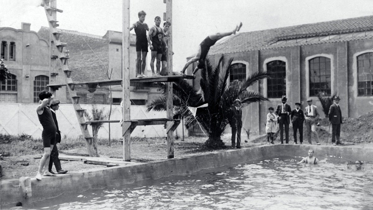 El CN Sabadell construí la primera piscina de 25 metres d’Espanya (1918). Foto: CNS