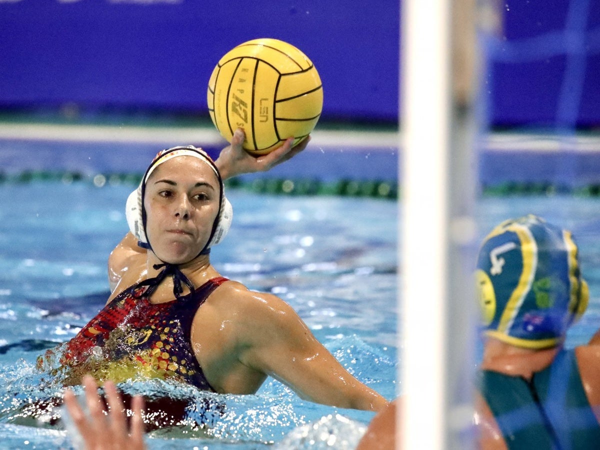 Irene González, amb la selecció. RFEN