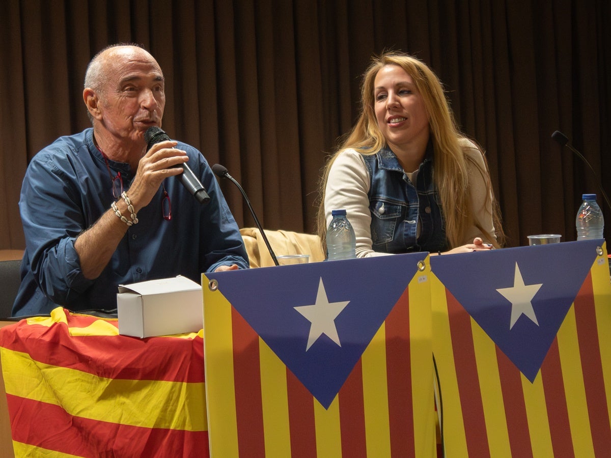 El president de l'ANC, Lluís Llach, al Casal Pere Quart. Autor: Xavi Cano. 