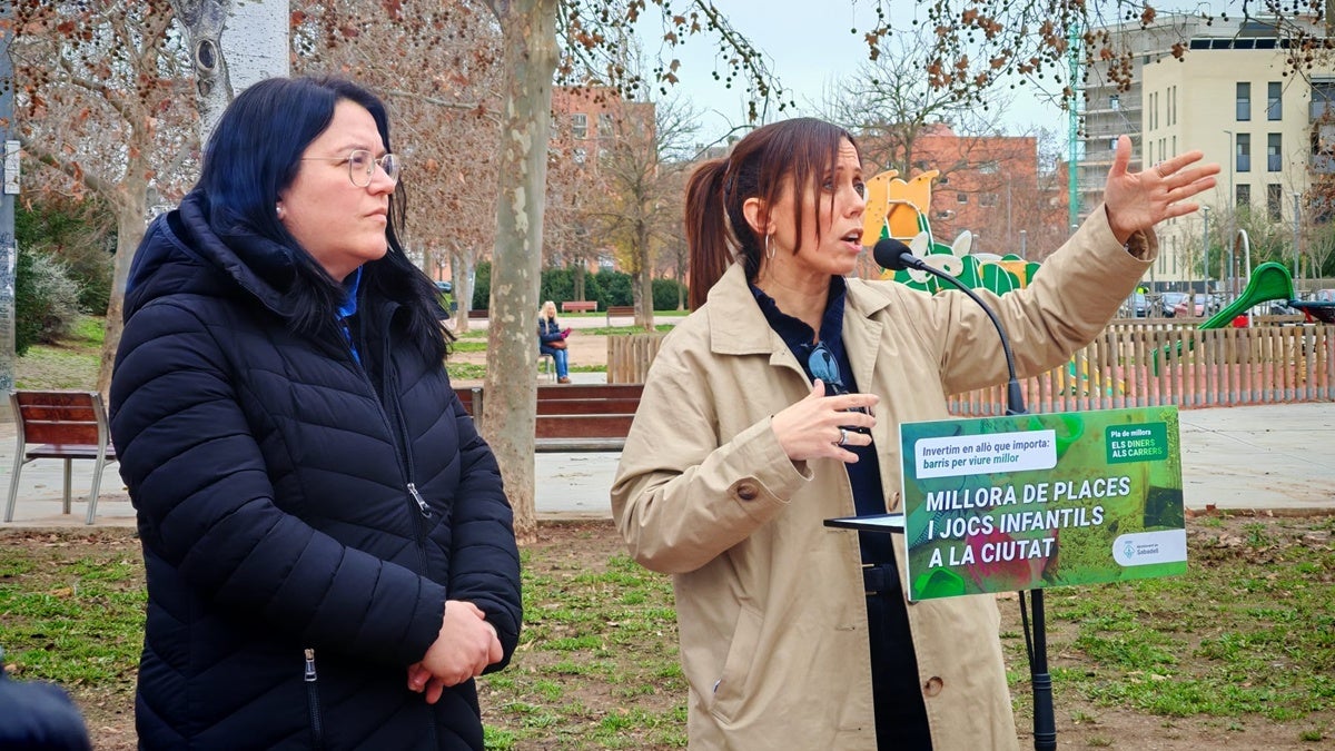 Farrés amb la tinenta d'alcaldessa, Mar Molina, avui. Autor: Albert P.