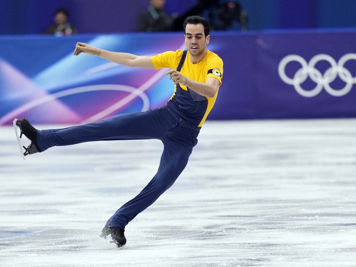 El patinador sobre gel Tomàs Guarino, als Jocs de Milà 2026. Autor: COE via Flickr. 