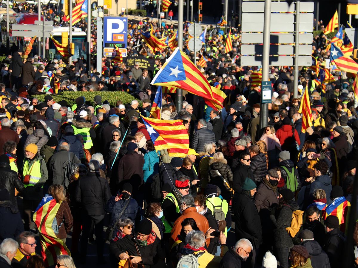Manifestació independentista a Barcelona, en una imatge d'arxiu. Autor: ACN.