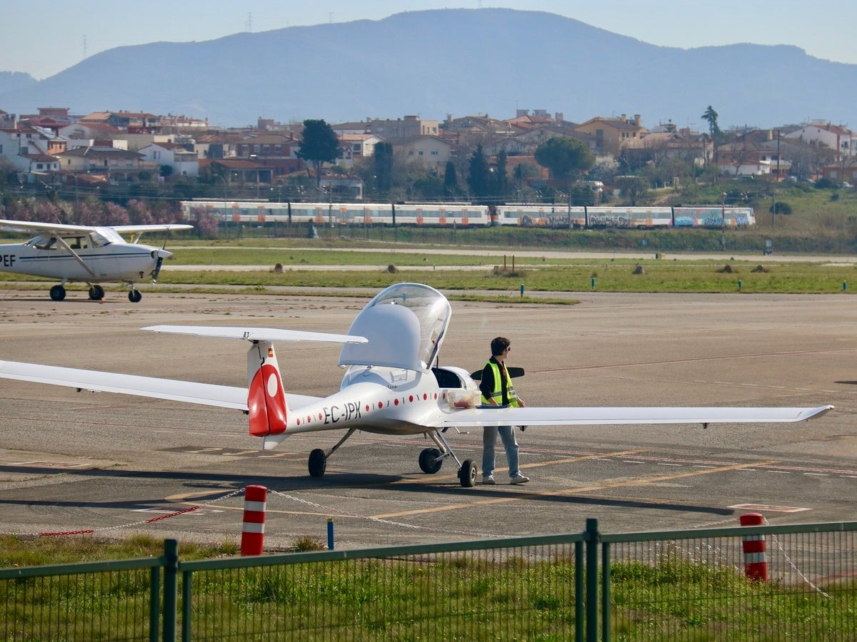 L'Aeroport de Sabadell, aquest matí. Autor: ACN.