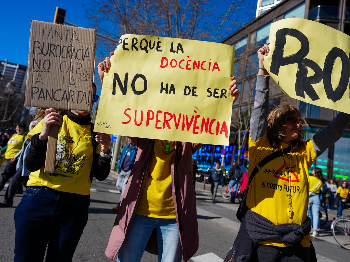 Manifestació per l'educació a Barcelona. Autor: ACN.