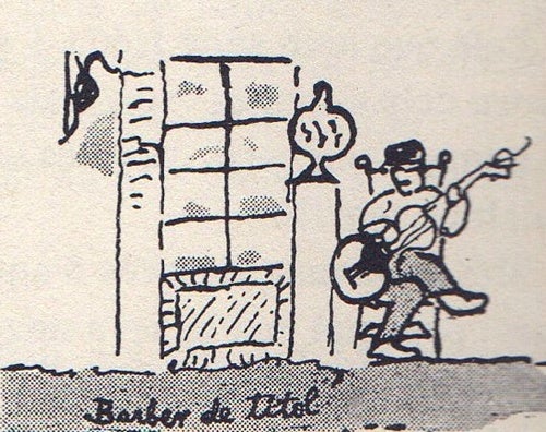 Dibuix a la ploma de Marian Burguès.