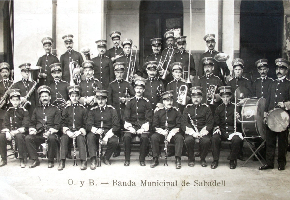Borgunó, a Sabadell, l'any 1910. 